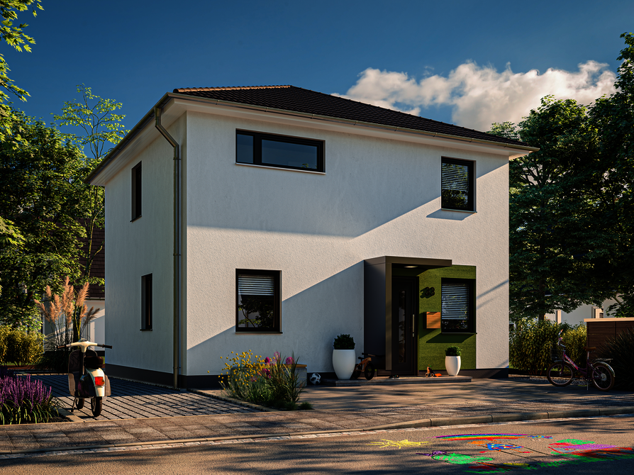 Stadtvilla_Aussenbereich_Eingang_Vordach_Spielzeug_Sonderausstattung-Besenzug
