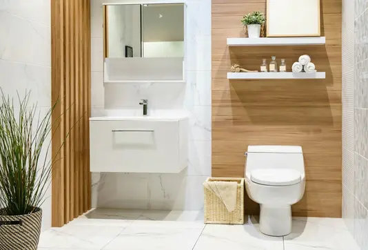 bad-badezimmer-wohnen-einrichten-haus-holz Holz im Badezimmer
