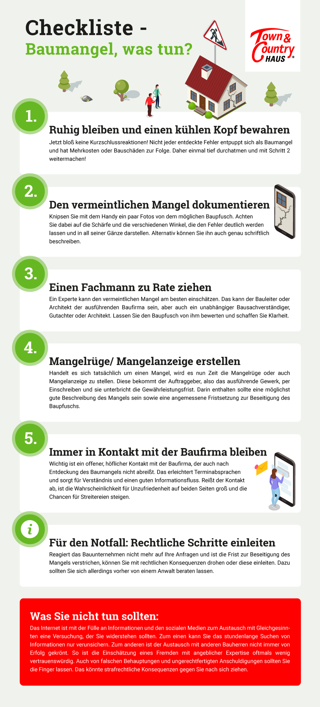Infografik-Checkliste-Baumangel Checkliste für Baumängel